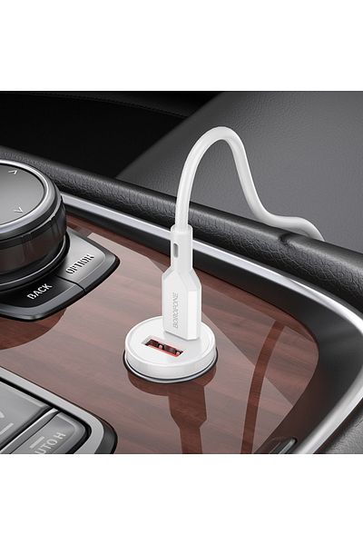 Borofone Încărcător auto pentru telefon / tabletă - USB-C TIP C - PD 20W QC 3.0 18W Cablu tip C la Lightning Borofone