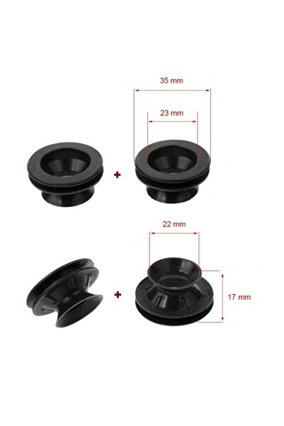 FullYedek Ocak Düğme Altı Sızdırmazlık Conta 4 Lü , Ankastre Cam Ocak Düğme C...