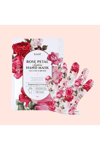 Petitfee Hand mask, Rose Petal Satin, PETITFEE, 1 pair