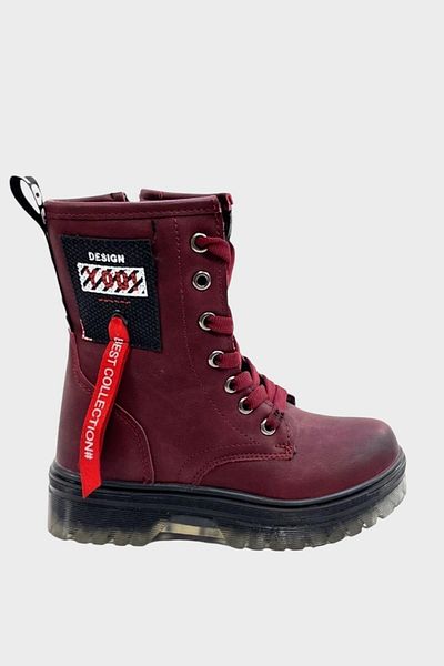 Liger Transparent Sole Children's Daily Boots (31-35) Claret Red