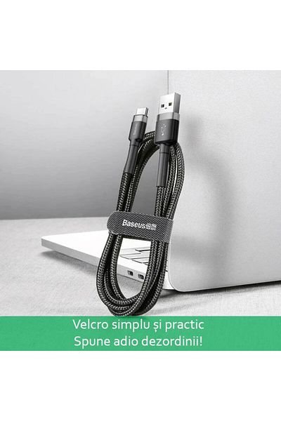Baseus Ultra-resistant Data & Charging Cable, USB to Type-C USB-C USB 3.1 2A Fast Charge 2 Meters
