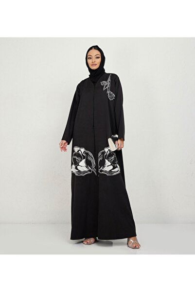 Rosette Abaya White Flowers Foliage