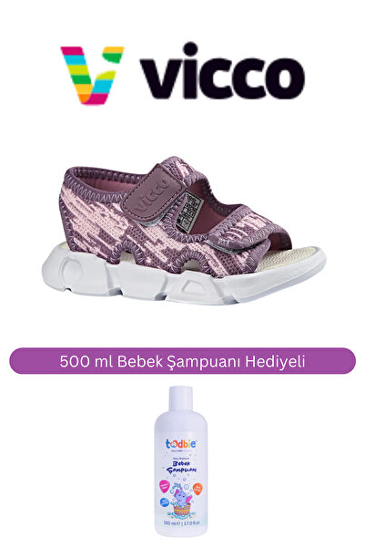 Vicco Kız Çocuk Mürdüm Günlük Sandalet
