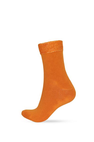 Katia&Bony Woman's mustard colored towel socket socks