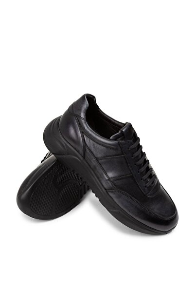 Deery Hakiki Deri Antrasit Erkek Sneaker Ayakkabı