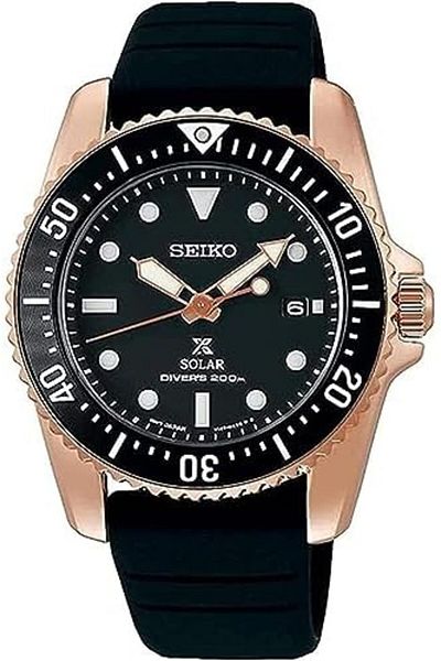 Seiko Prospex Compact Solar Scuba Diver SNE586P1, Rose Gold