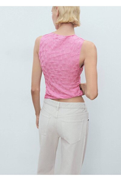 MANGO Woman Μπλούζα με στενή εφαρμογή με συρόμενο ώμο