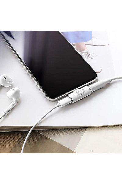 Borofone Lightning Audio and Charging Converter Sound and Power for iPhone 14 13 12 11 Pro Max