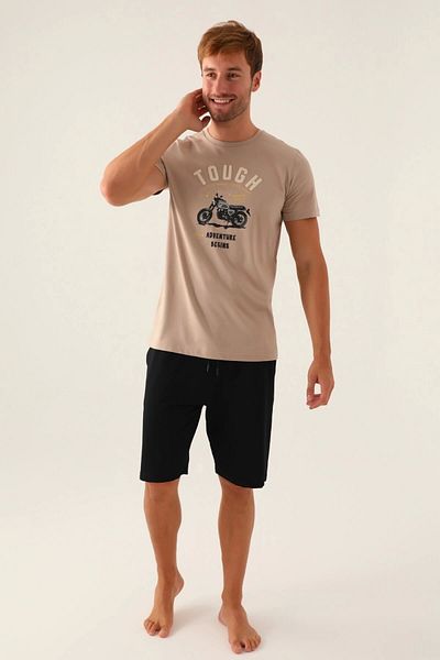 Arnetta Begins Sand Men's Bermuda Suit