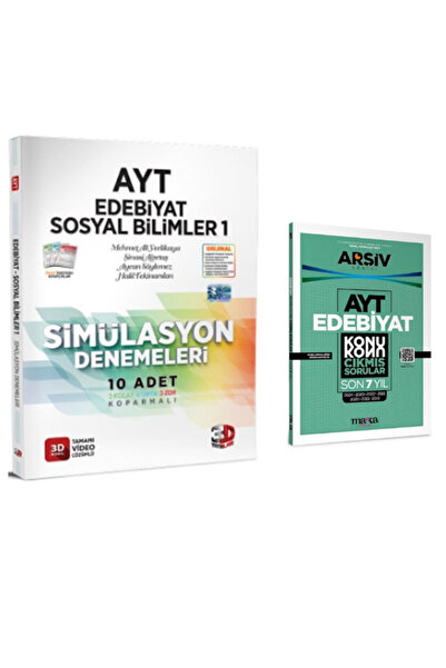 Yargı Yayınları 2025 3d ayt edebiyat sos1 deneme ve ayt edebiyat çıkmış soru