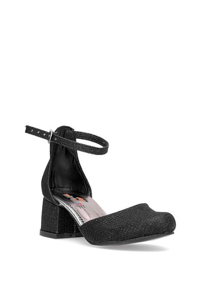 Ayakkabı Fuarı Elit Yb-F-Karnıyarık-25Y Filet Girl's Classic Heeled Shoes Black