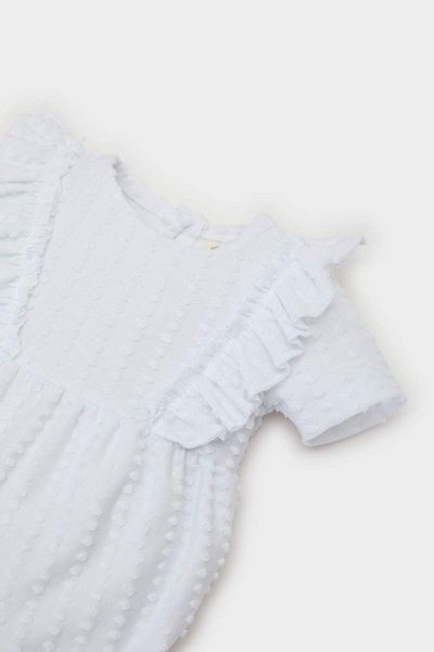 DeFacto Baby Mädchen Neugeborene Rundhalsausschnitt Kurzarm Snap Body C8811A525SM