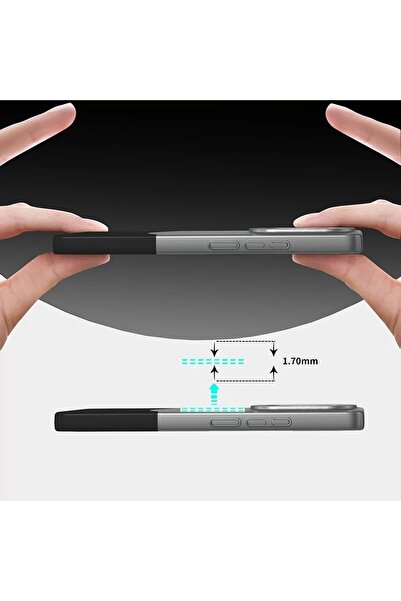 Lopard Xiaomi Redmi Note 13 Pro Plus 5g Kılıf Magsafe Şarj Kartlıklı Mıknatıslı Duble 1.7mm Kapak Kart Bölm