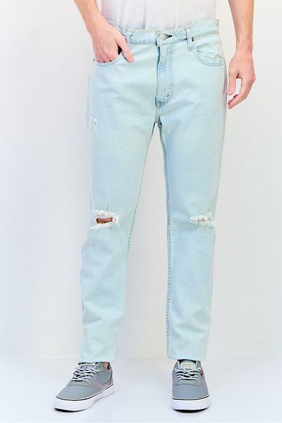 Levi's Men Slim Fit Washed Stretchable Denim Jeans, Blue