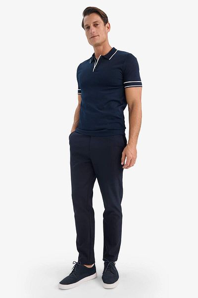 DeFacto Πλεκτό με κοντό μανίκι Polo Neck Standard Fit E3251ax25sm