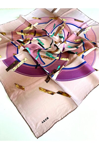 Aker Μεταξωτό μαντήλι Sura 8568701-391 47534 Μικτό σχέδιο αποξηραμένων τριαντ...