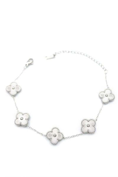 Royaleks Vc Clover Bracelet - Silver