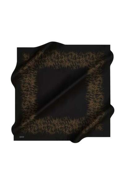 Aker Tivil İpek Eşarp 8672713-911 47526 Siyah Zebra Desen