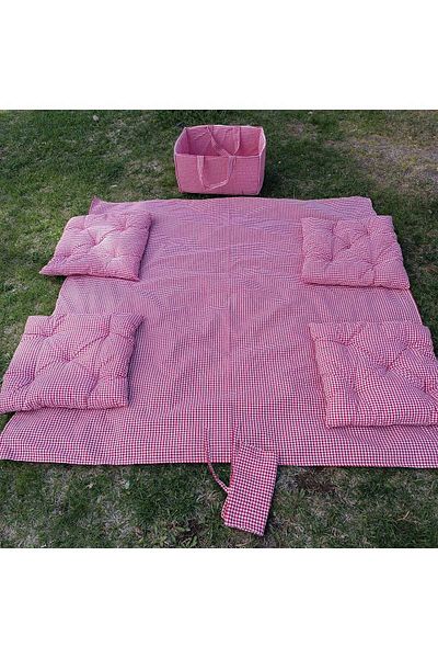 Arya Tekstil Picnic Set 7 Pieces with Basket..
