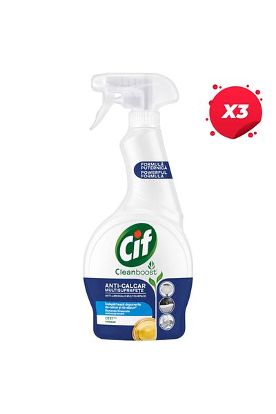 Cif X3 - CIF MULTISURFACE SOLUTION 500ML ANTISCALE VINEGAR