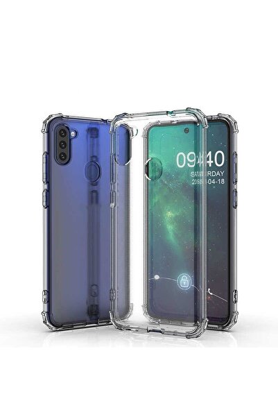 ZM STORE Galaxy A11 / Galaxy M11 Uyumlu Kılıf Nitro Anti Shock Şeffaf Silikon...