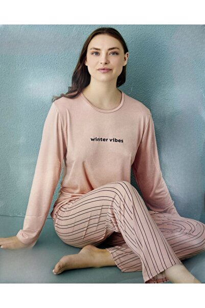 İpek Σετ γυναικεία μακρυμάνικη πιτζάμες