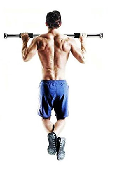 Generic عارضة أفقية للتدريب على السحب بدون ثقب، قابلة للتعديل من 62 إلى 100 س...