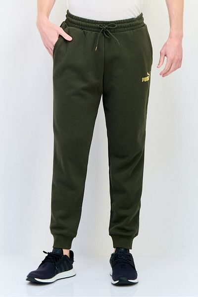 Puma Men Sportswear Fit Outdoor Sweatpants, Dark Olive