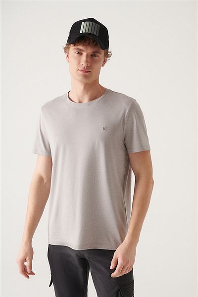 Avva Ultrasoft Herren-T-Shirt aus Baumwolle mit Rundhalsausschnitt – E 001171