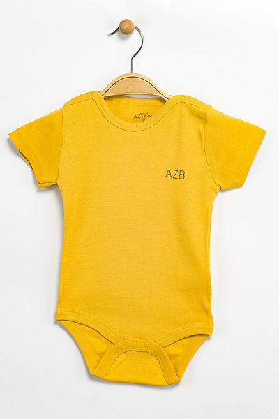 Aziz Bebe Baby Boy Girl 100% Cotton Bodysuit & Bodysuit with Snap Fasteners