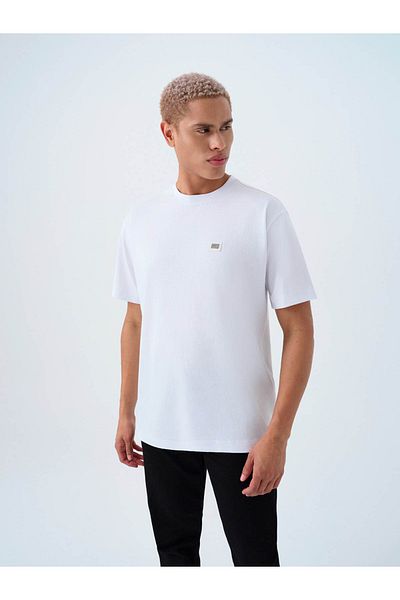 Loft Ανδρικό μπλουζάκι Loose Fit Λευκό Lf2038597