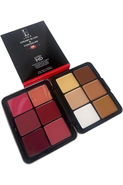 Laura 12 Colors - Multi-Colored Skin Concealer and Blush - Easy to Use