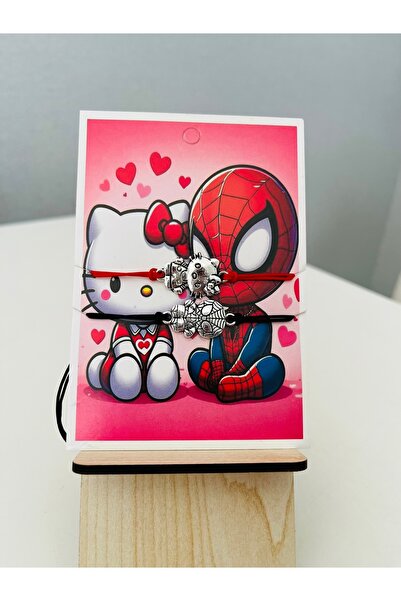 zeynepin atolyesi Hello Kitty ve Spider Man Arkadaşlık Bilekliği