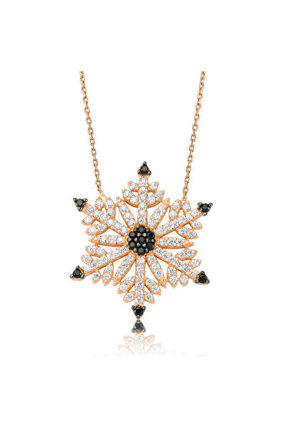 ecepazarlama Silver Snowflake Necklace