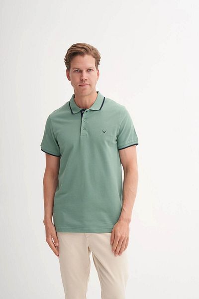 Cazador Ανδρικό μπλουζάκι Polo Neck Turquoise 4614