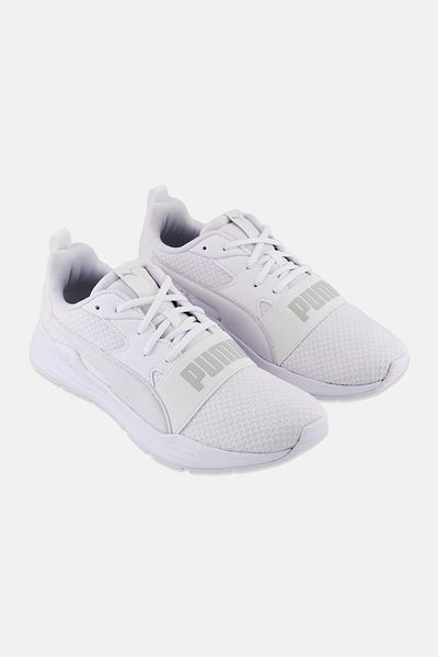 Puma Men Wired Run Pure Lace Up Running Shoes, White