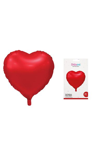 TATLI GÜNLER 36" Foil Balloon Matte Red Plain Heart