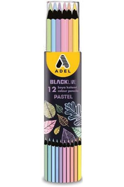 STOREMAX Ntwork Blackline Pastel Colors Crayons 12 Colors Art 1087243