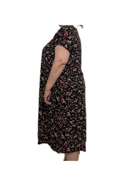 İpek Women's Short Sleeve Plus Size 100% Cotton Nightdress/Dress