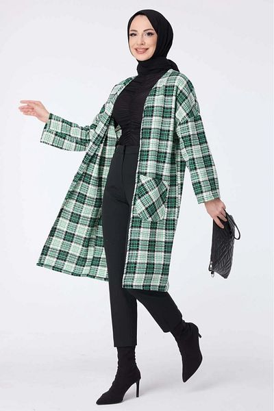 DAS KLEID Green Trench Cap