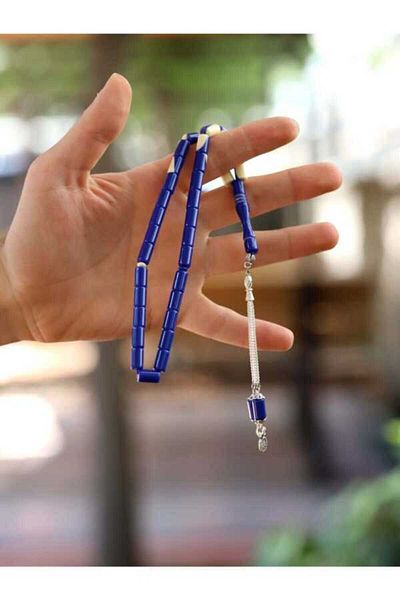 Midyat Gümüş Dünyası Powder Amber Rosary - Cut