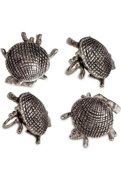 STOREMAX Jvnnastore Deep Sea Mercan 4 Pcs Napkin Ring Trendyfr 646268