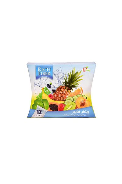 Rich Rich Fiber High Fiber Fruit & Vegetable Powder 12 Sachets