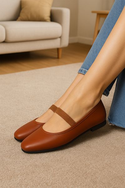 Special Action Women's Daily Orthopedic Ballerinas – Suitable for Work and Office Use, Comfortable Sole, Stylish Shoes