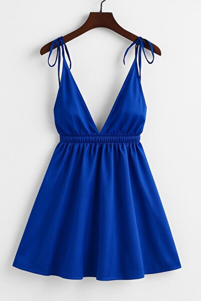 PEMBİŞ HOMEWEAR Donna Layla Saks Saten Gecelik