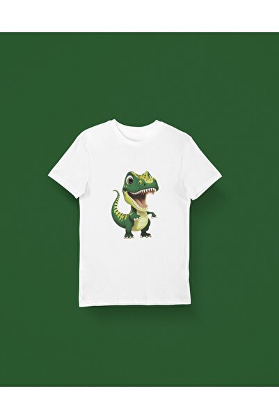 Butik Παιδικό -Δεινόσαυρος Εικόνα- Μπλουζάκι με κοντό μανίκι με στρογγυλή λαι...