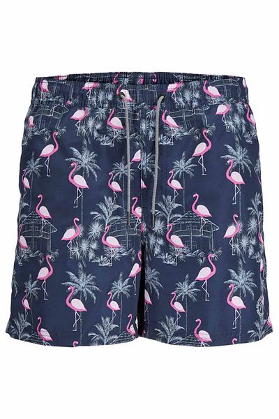 Jack & Jones Ανδρικό μαγιό JPSTFIJI JJSWIM AOP SS24 Navy Blue