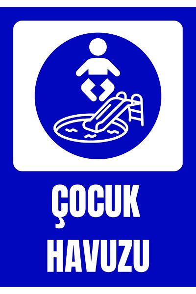 Girl Power 35 X 50 Children's Pool Warning Sign 3 mm Foil Printing on Dekota