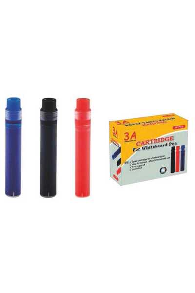3A Beyaz Tahta Kalemi Tüpü 24 Lü Kutu Kartuş