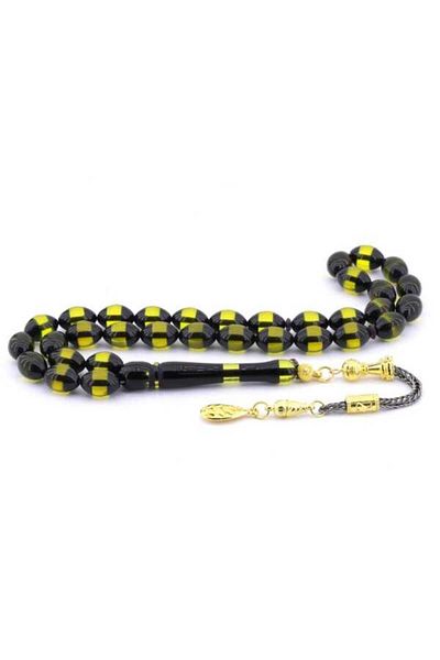 Midyat Gümüş Dünyası Men's Vernier Powder Amber Prayer Beads